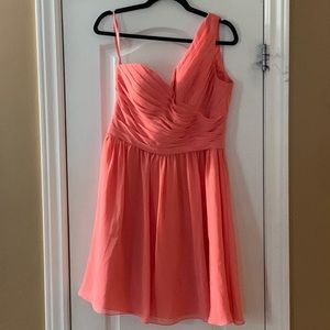 Coral Mori Lee one strap dress size 14